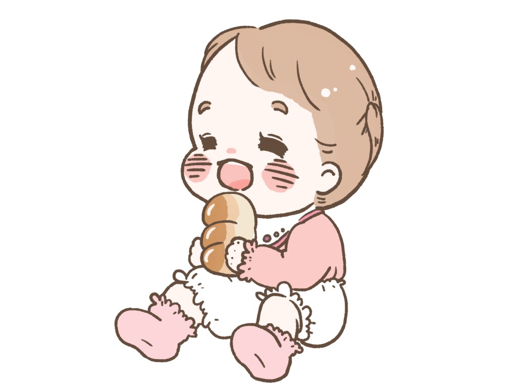 赤ちゃんとパン